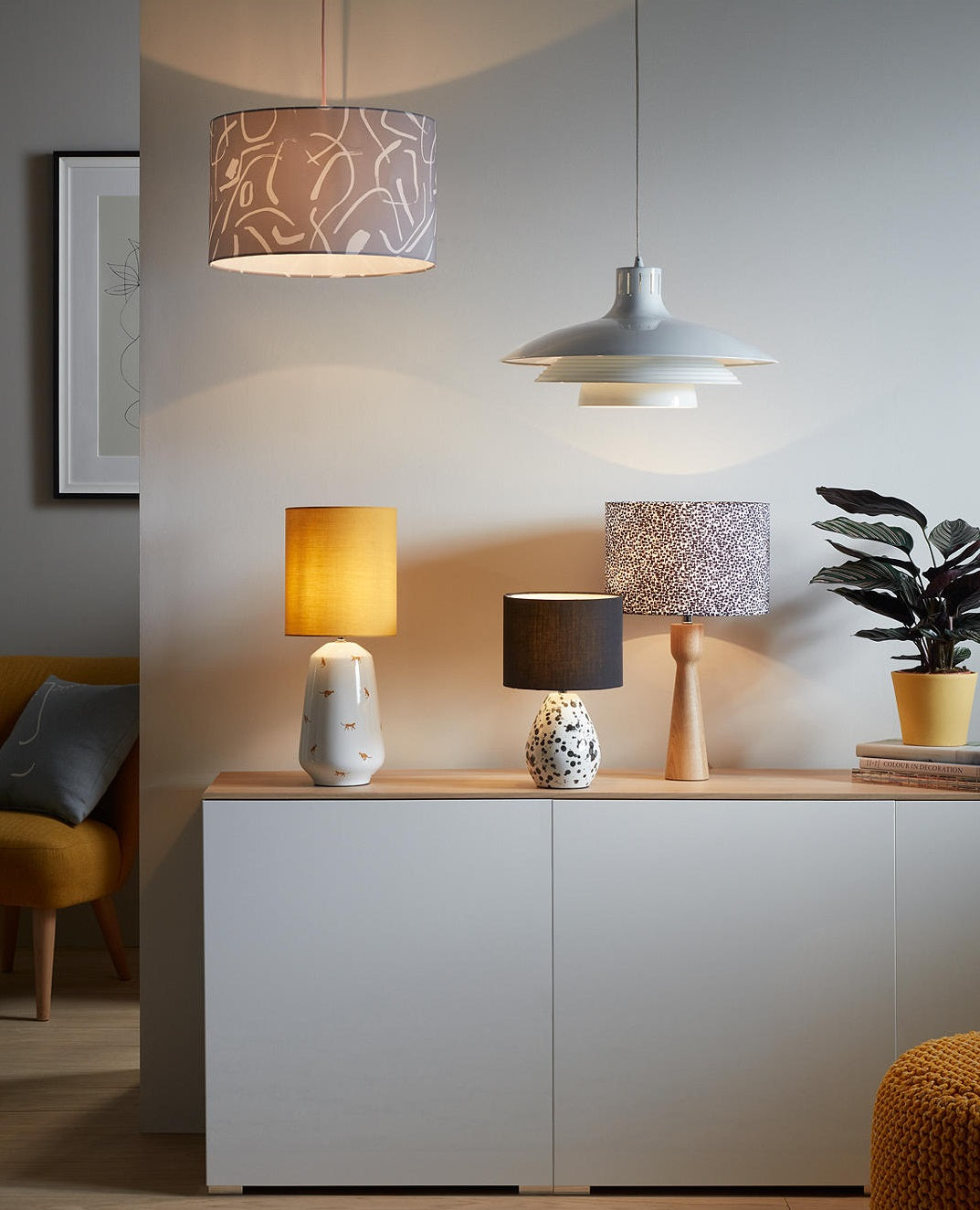 House by John Lewis Stockholm Large Three Tier Ceiling Light - White