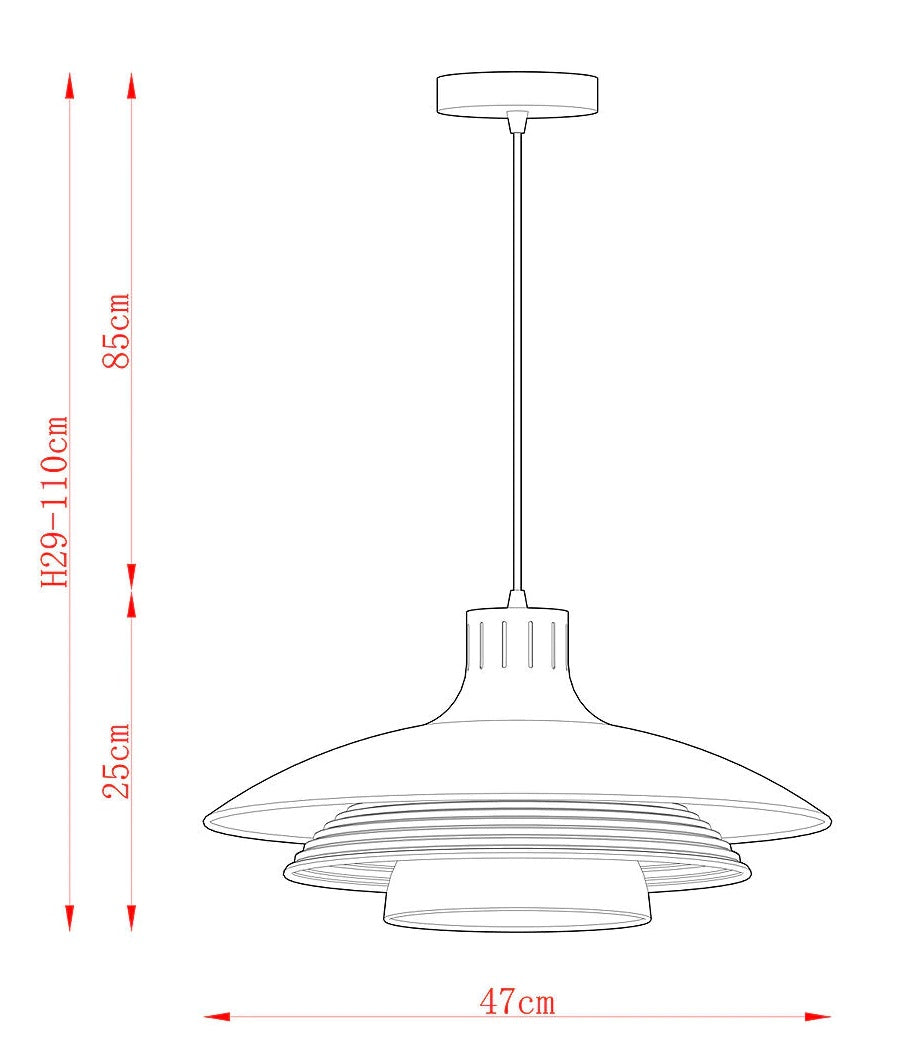 House by John Lewis Stockholm Large Three Tier Ceiling Light - White