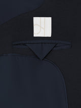 John Lewis Womens Single Breasted Regular Fit Wool Blend Coat Navy - Size 14