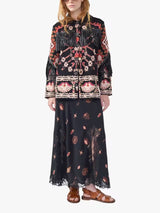 Hayley Menzies Women's Dylan Jacquard Knit Jacket - Black/Multi - Size L