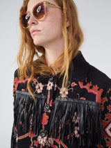 Hayley Menzies Women's Dylan Jacquard Knit Jacket - Black/Multi - Size L