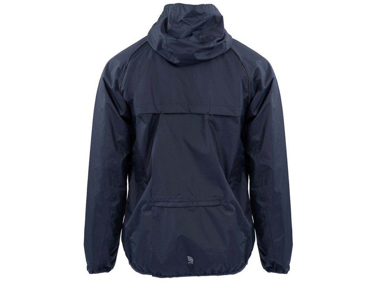 Ridge Mens Waterproof Reflective Cycling Hooded Jacket - Navy - Size XL