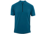 Ridge Mens Quarter Zip Breathable Short Sleeve Cycling Jersey - XXXL - Teal