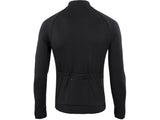 Boardman Mens Long Sleeve Cycling Full Zip Jersey with Pockets - XXL - Black