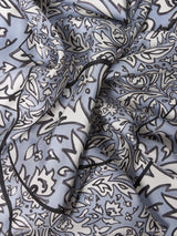 Weekend MaxMara Onesto Butterfly Pure Silk Scarf H90 x W90cm - Light Grey
