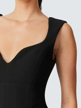 Elliatt Gia Bodycon Sleeveless Sweetheart Neck Womens Dress - Black - Medium
