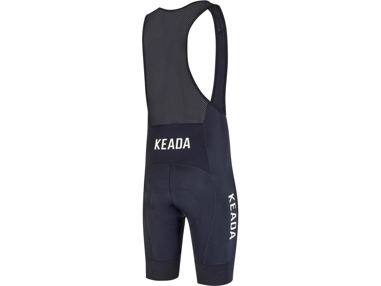 Keada Sports Men's Essential Padded Cycling Bib Shorts - Size Large - Black