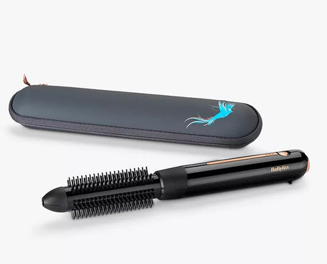 BaByliss 9003U Cordless Ceramic Brush with 3 Heat Levels - Black/Gold - Kazoop 