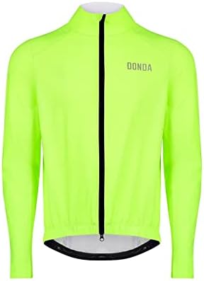 Keada Sports Men's Essential Cycling Waterproof Rain Jacket - Size XL - Neon