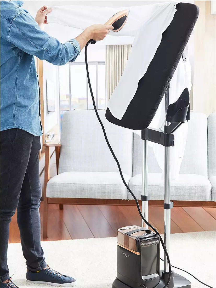 Tefal IXEO Power All-in-One Iron & Clothes Steamer Solution - Black/Gold - Kazoop 