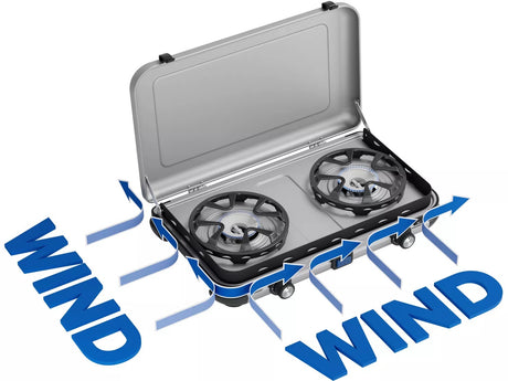 Campingaz Camping Kitchen 2 Maxi Double Burner Portable Gas Stove 3600W