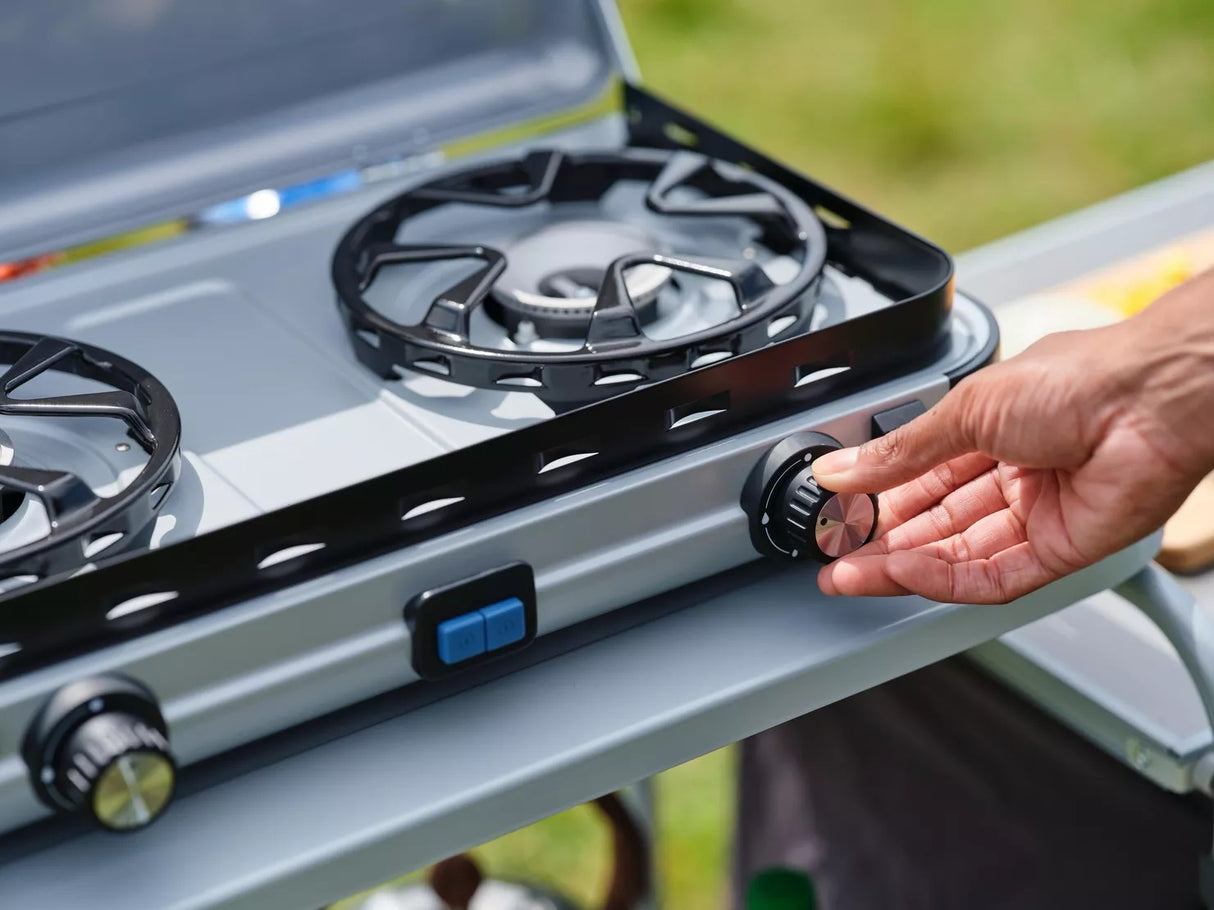 Campingaz Camping Kitchen 2 Maxi Double Burner Portable Gas Stove 3600W