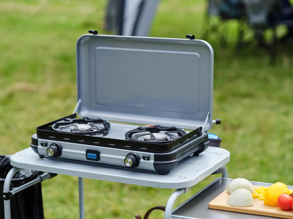 Campingaz Camping Kitchen 2 Maxi Double Burner Portable Gas Stove 3600W