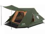 Coleman Fastpitch Swagger 3 Person Easy Setup Festival Camping Tent - Green
