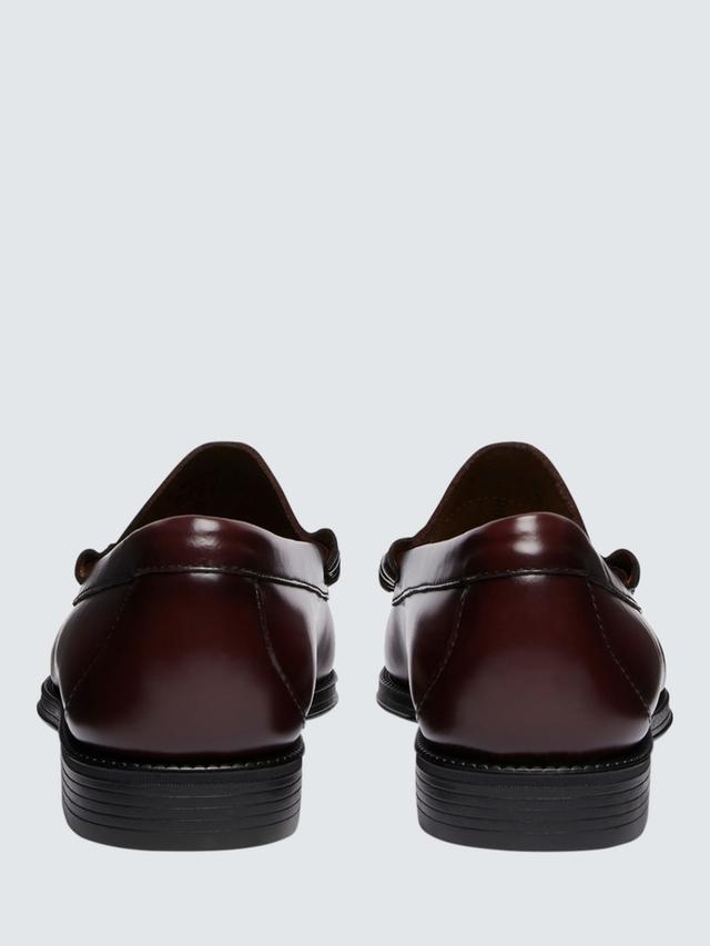 G.H.BASS Men's Larson Easy Weejuns Leather Penny Loafers - Wine - UK 8