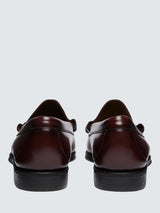 G.H.BASS Men's Larson Easy Weejuns Leather Penny Loafers - Wine - UK 8