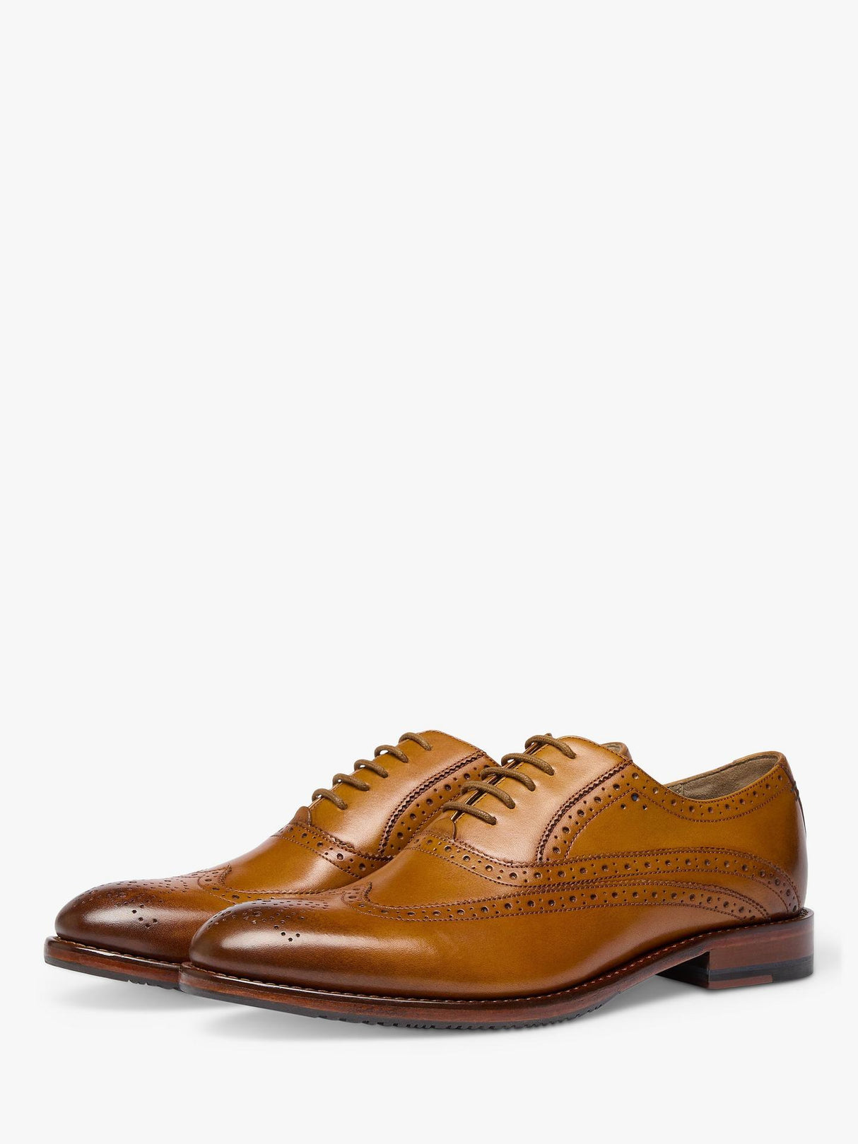 Oliver Sweeney Ledwell Lace-Up Leather Brogues Shoes Light - Tan - Size 10