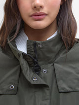 Barbour International Lolita Womens Showerproof Hooded Jacket Envy Size 16