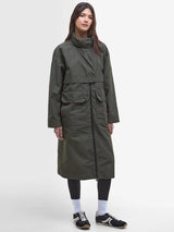 Barbour International Roxanna Womens Showerproof Hooded Jacket Size 18 Envy