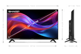 Sharp 32GD2125K 32" HD Ready 720p HDR10 Frameless Smart LED TV - Black