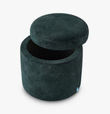 Swyft Model 03 Space Saver Storage Ottoman 43 x 45cm - Mottled Velvet Ocean