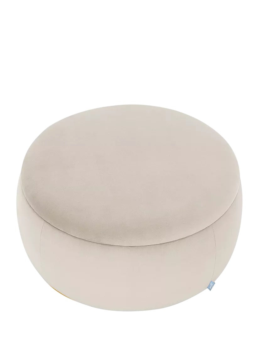 Swyft Model 01 Storage Ottoman Pouffe Bench Seat Footstool - Velvet Bone