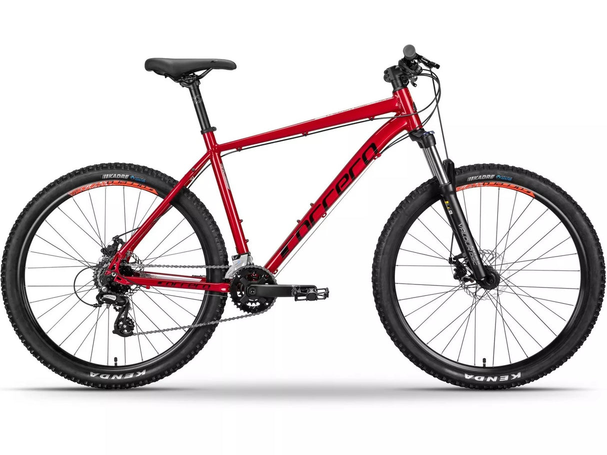 Carrera Valour Disc 16-Speed Front Suspension Mountain Bike - Red - Large