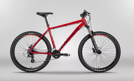 Carrera Valour Disc 16-Speed Front Suspension Mountain Bike - Red - Large