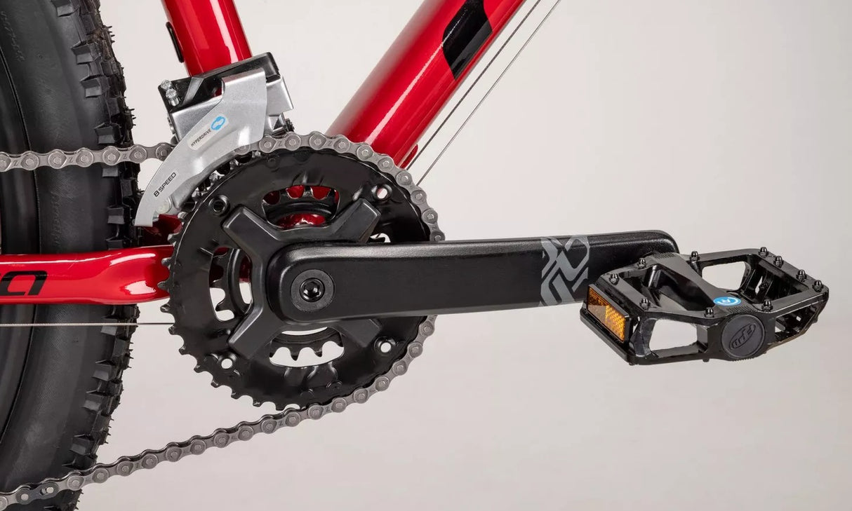 Carrera Valour Disc 16-Speed Front Suspension Mountain Bike - Red - Large
