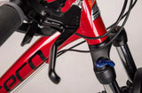 Carrera Valour Disc 16-Speed Front Suspension Mountain Bike - Red - Large