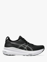Asics Women's Gel Kayano Lace-Up Sports Trainers Black/Pure Silver - Size 4