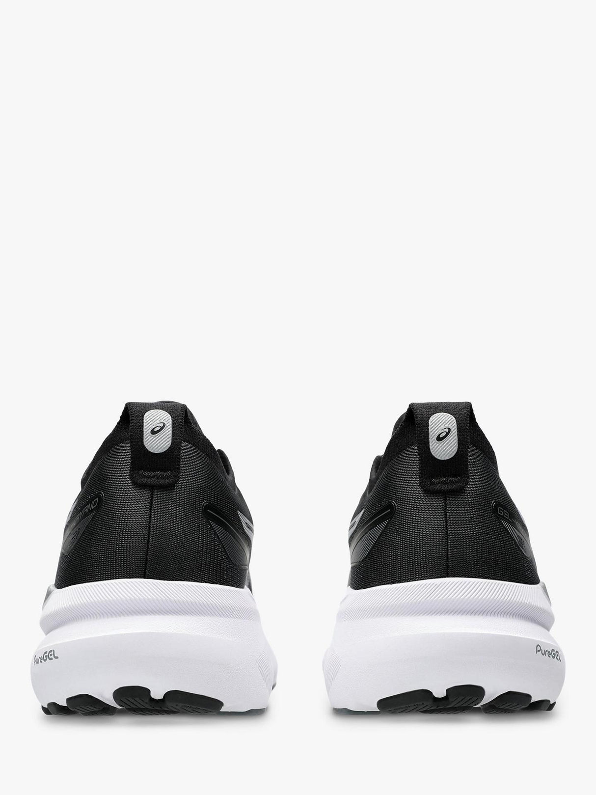 Asics Women's Gel Kayano Lace-Up Sports Trainers Black/Pure Silver - Size 4