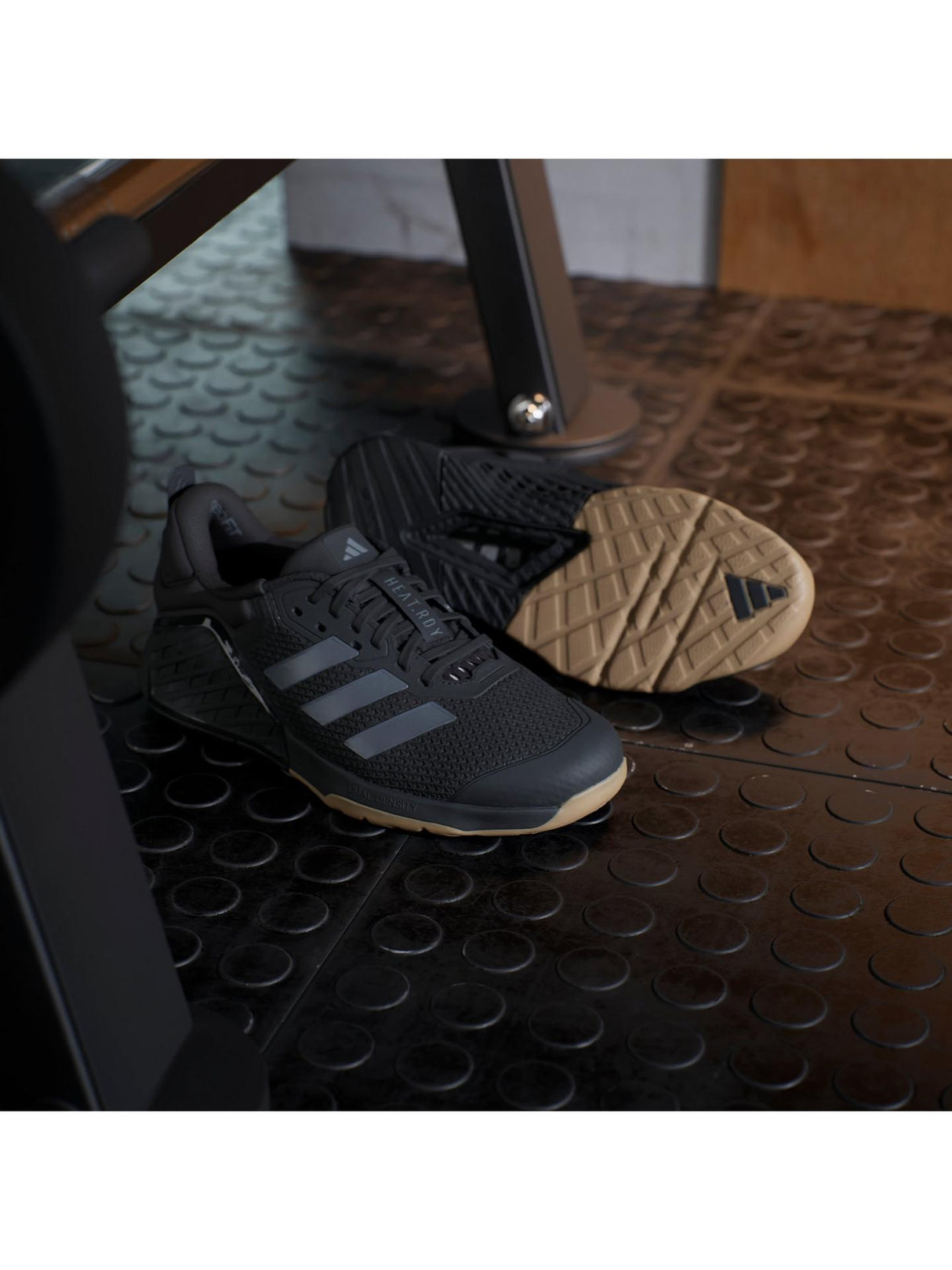 adidas Women's Dropset 3 W Wide Fit Lace-Up Trainers Black/Grey - Size 6.5