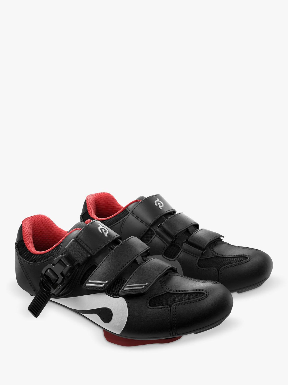 Peloton Unisex Casual Cycling Sports Trainers Shoes - Black/Red - Size 10