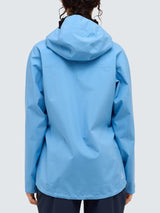 Haglöfs Women's Polyester Front Proof Zip-Neck Hooded Jacket Sky Blue Size S