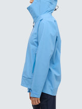 Haglöfs Women's Polyester Front Proof Zip-Neck Hooded Jacket Sky Blue Size S