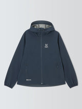 Haglöfs Kaise Women's Polyester Regular Fit Gore-Tex Jacket Tarn Blue Size S
