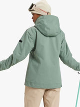 Roxy Women's Billie Thermal Waterproof Skiing Snow Jacket - Lily Pad - XS