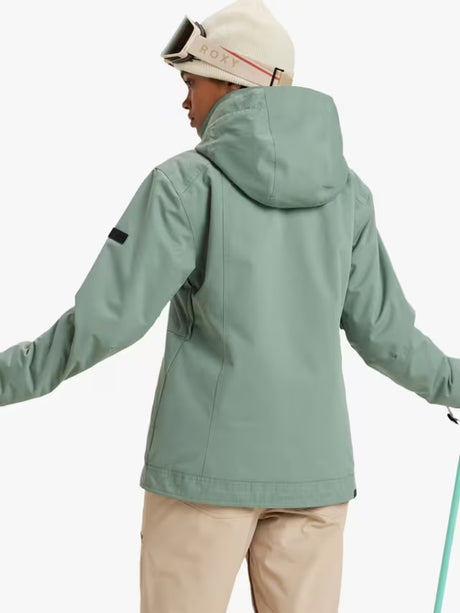 Roxy Women's Billie Thermal Waterproof Skiing Snow Jacket - Lily Pad - XS