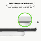Belkin 15W Qi Wireless Charging Pad with Power Supply - White - Kazoop 