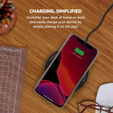Belkin 15W Qi Wireless Charging Pad with Power Supply - White - Kazoop 