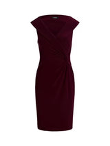 Ralph Lauren Women's Leonidas Knee Length Cocktail Dress - Pinot Noir - 14
