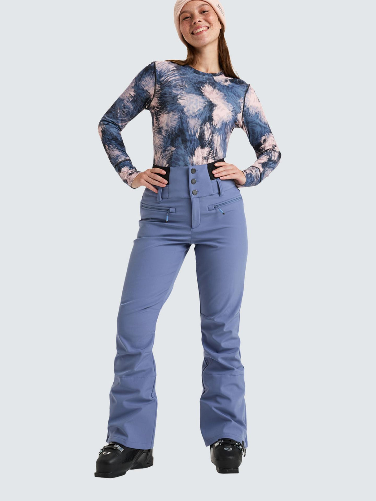 Roxy Women's Waterproof Polyester Blend Rising Ski Trousers XS - Wild Wind