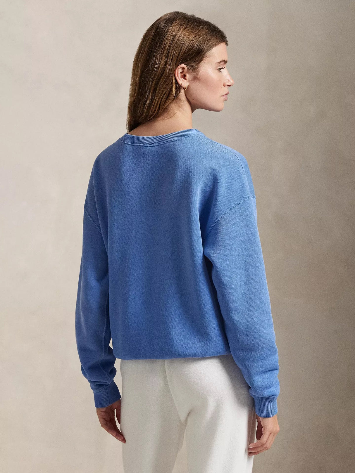 Polo Ralph Lauren Women's Classic Round Neck Cotton Sweatshirt - Blue - XL