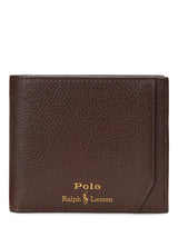 Ralph Lauren Mens Leather Foil Logo Wallet H9.5 x L10.8 cm - Dark Brown