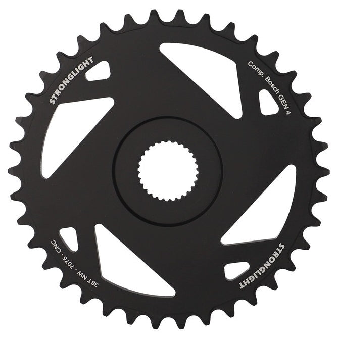 Stronglight STR687036 Aluminium Chainring Bosch Gen4 Direct Mount - Black