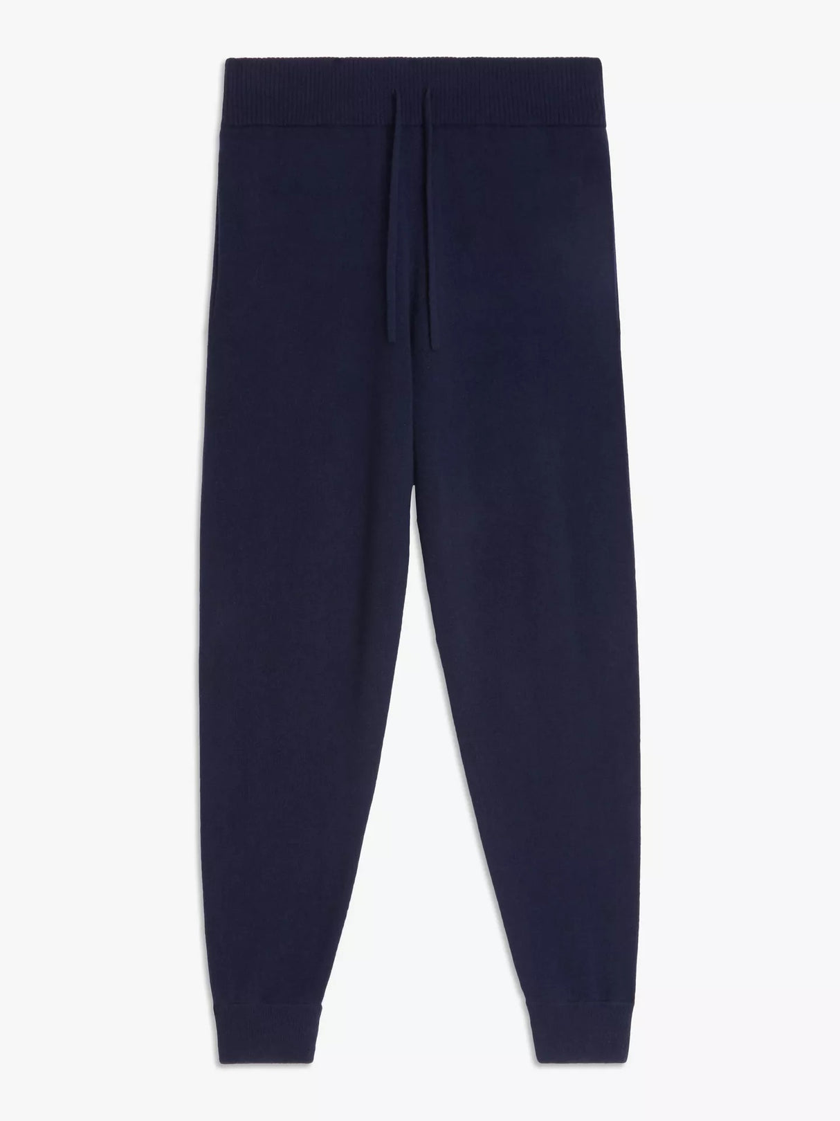 John Lewis Men's Casual Regular Plain Cashmere Joggers - Navy - Size S