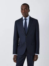 John Lewis Men's Super 100's Birdseye Wool Regular Suit Blazer - Navy - 42R
