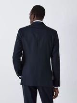 John Lewis Men's Super 100's Birdseye Wool Regular Suit Blazer - Navy - 42R