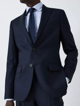 John Lewis Men's Super 100's Birdseye Wool Regular Suit Blazer - Navy - 42R